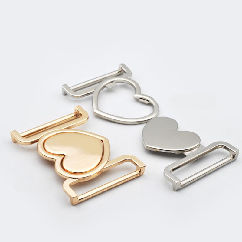 Heart-shaped Stable Metal Buckles 3cm/4cm Inner Diameter Zinc Alloy Buckle Clothing Coat Belt Buckle