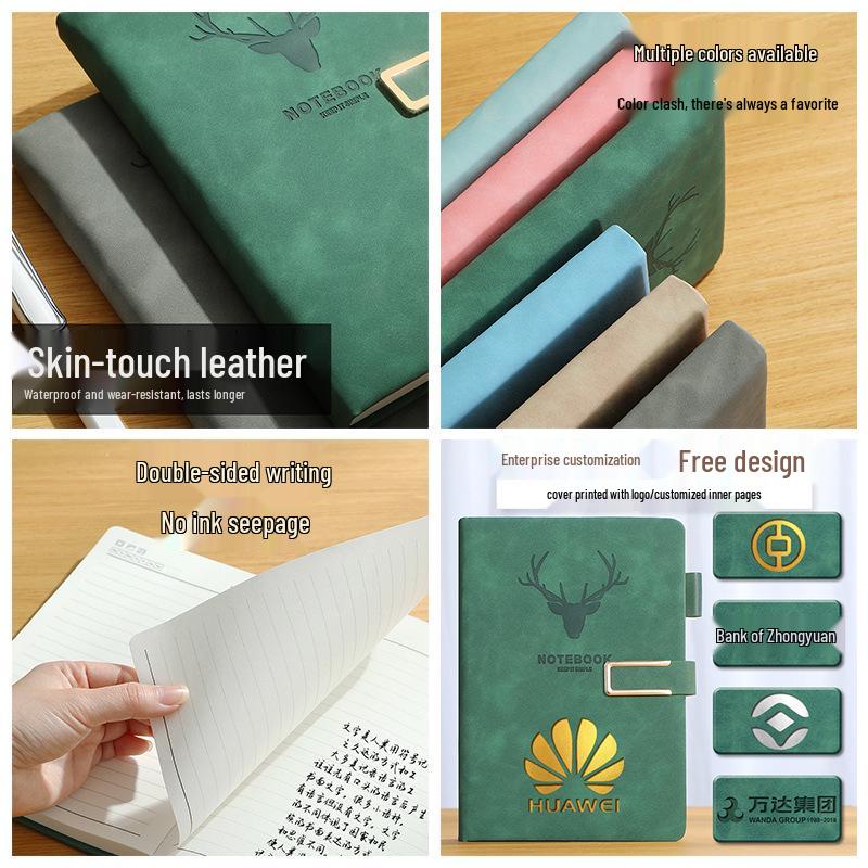 A5 Thickened Buckle Notebook: Simple Student Diary & Business Meeting Record 