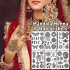 Adesivos de Transferência de Água Tatuagem Temporária de Henna Índia Mehndi Flor Arte Corporal Adesivo Mulher/Senhora/Menina