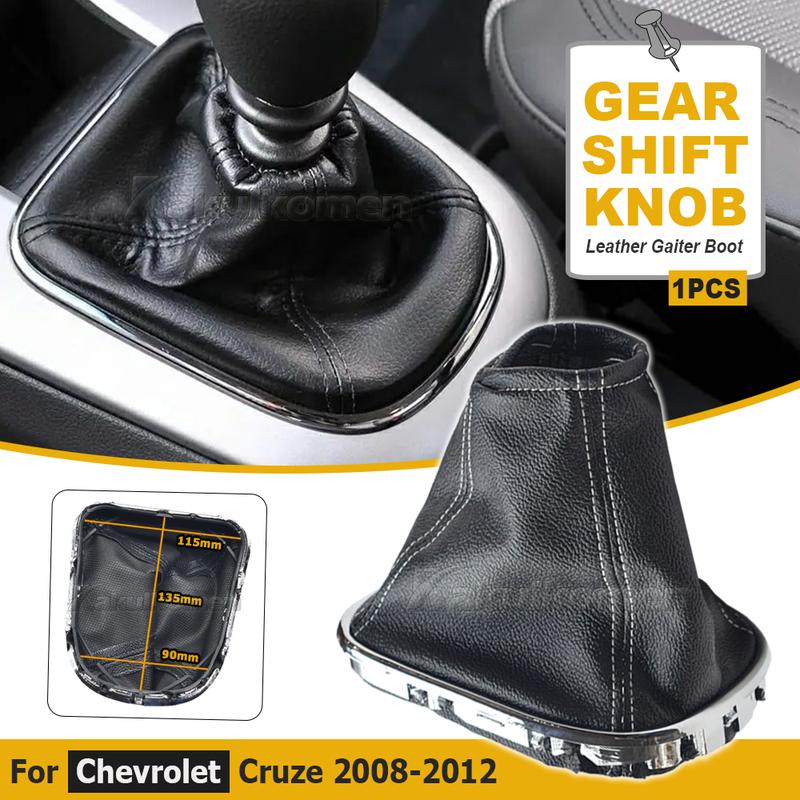 For Chevrolet Chevy Cruze 2008 2009 2010 2011 2012 Manual Gear Shift Knob Shifter Lever Stick Gaiter Boot Cover Car Accessories