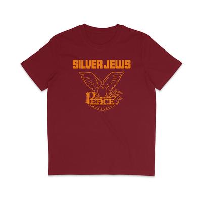 Silver Jews - Peace - Orange Text - Organic T-Shirt Mens Womens Tees Top - David Berman - Pavement
