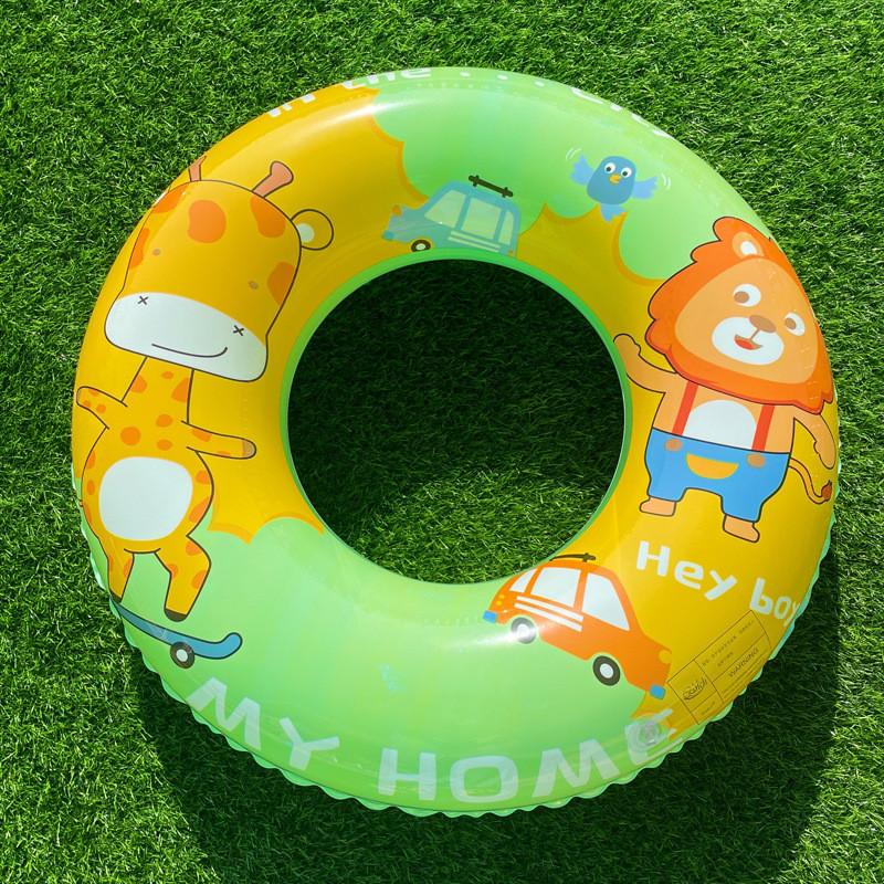 Cute Children's Lion Swim Ring Thickened Baby Cartoon Armpit Ring Inflatable Swim Ring Wholesale