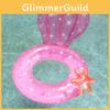 Sparkling Mermaid Swimming Ring With Thick Pvc Material For Adults