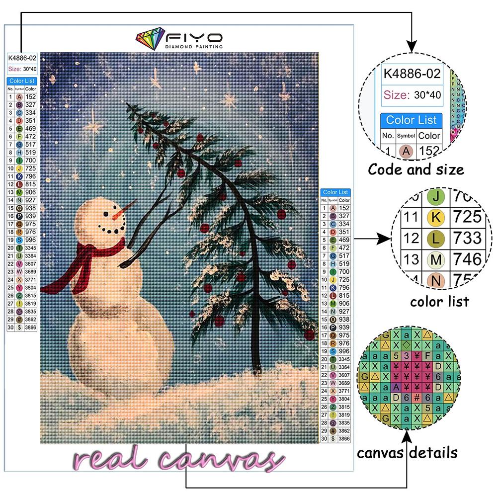 Diamond Painting Christmas Tree Santa Snowman Embroidery Cross Stitch Rhinestone Home Decor