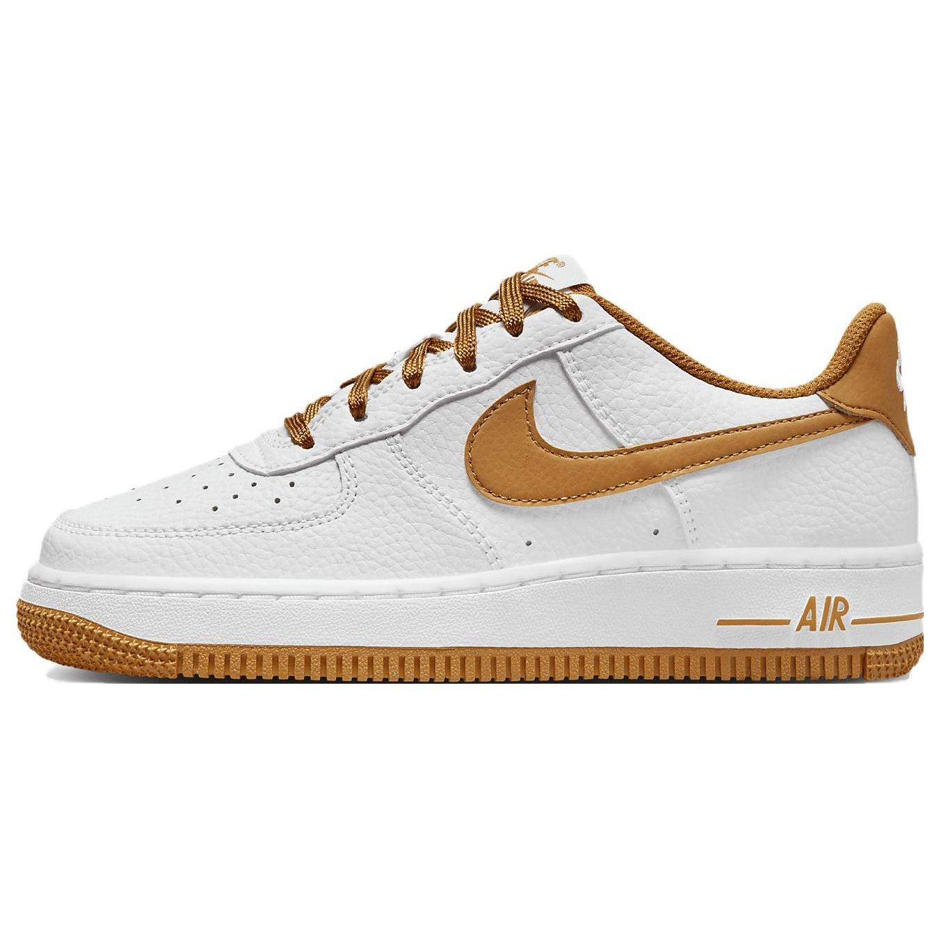 (GS) Nike Air Force 1 Low White Desert Ochre Kids FJ0706-100 EU 37.5