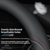 Car Leather Steering Wheel Cover for Chevrolet Montana Trailblazer EV SS RS Silverado RST Equinox RS LT Bolt EUV Blrzer 38cm