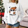 Ladies fashion casual Halloween printed pullover sweater