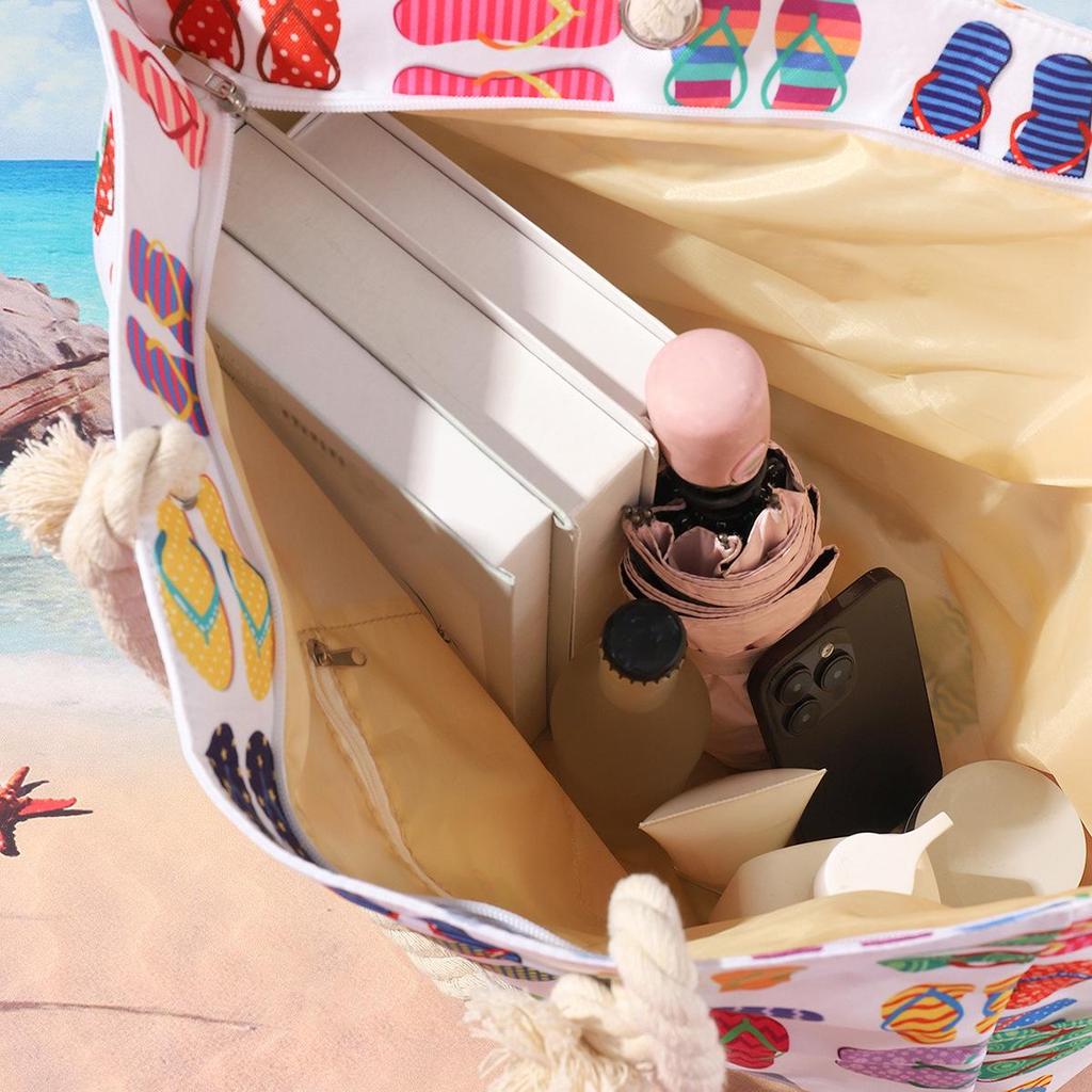 Große Sommer-Strandtasche – Lässige Einzel-Schulter-Handtasche