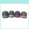 Baumwoll Color Block Gewaschen Vintage Used Baseballkappe Mit Gebogenem Schirm Für Sommer Outdoor Männer Frauen