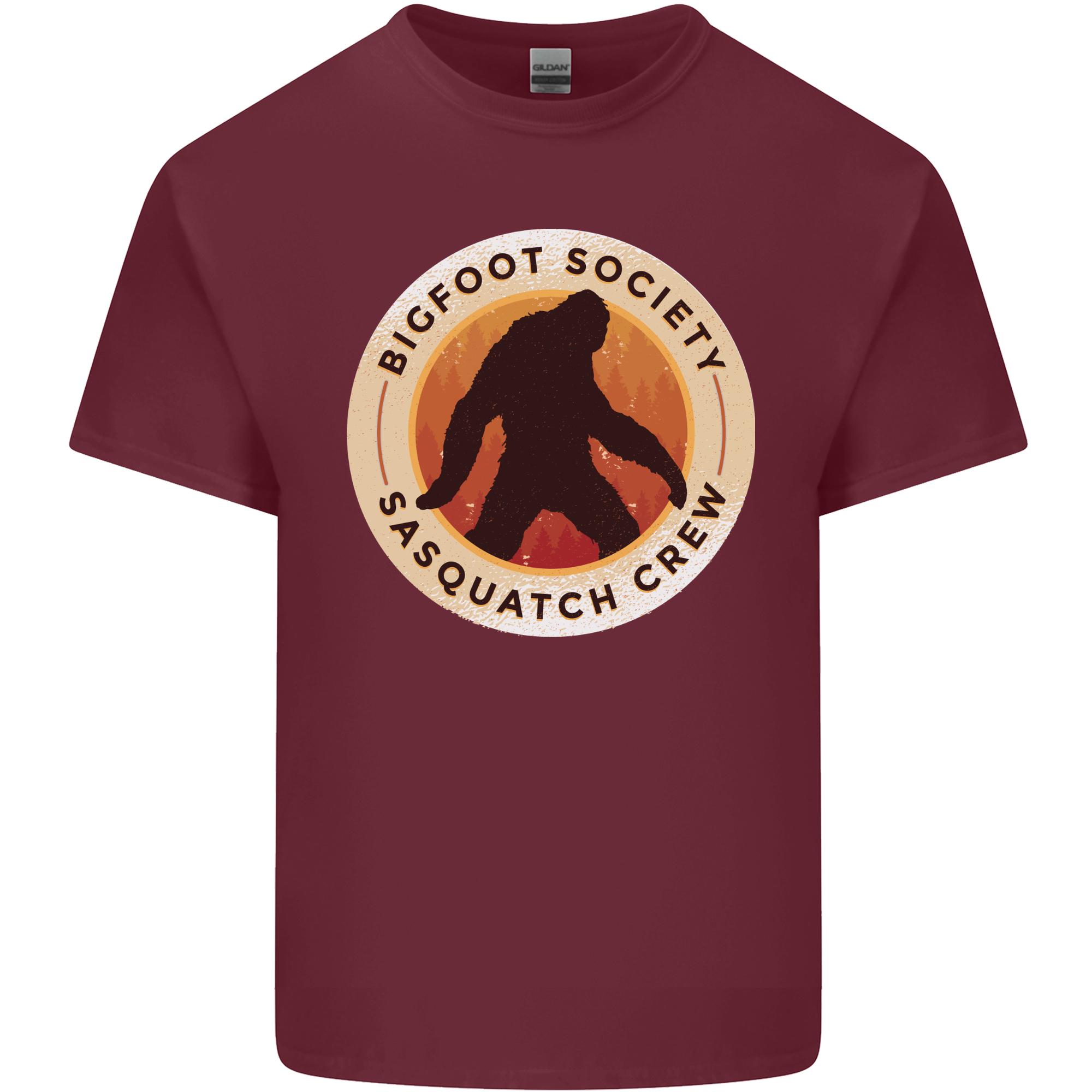 Bigfoot Society Sasquatch Crew Unisexs Light Cotton TShirt S