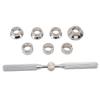 5537 Watch Back Case Opener Closer Kit Portable Alloy 1pc Wrench 7pcs Grooved Chucks for Watch