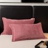 Modern Simplistic Doublesided Milk Velvet Pillowcase With Crystal Fleece For Home Comfort