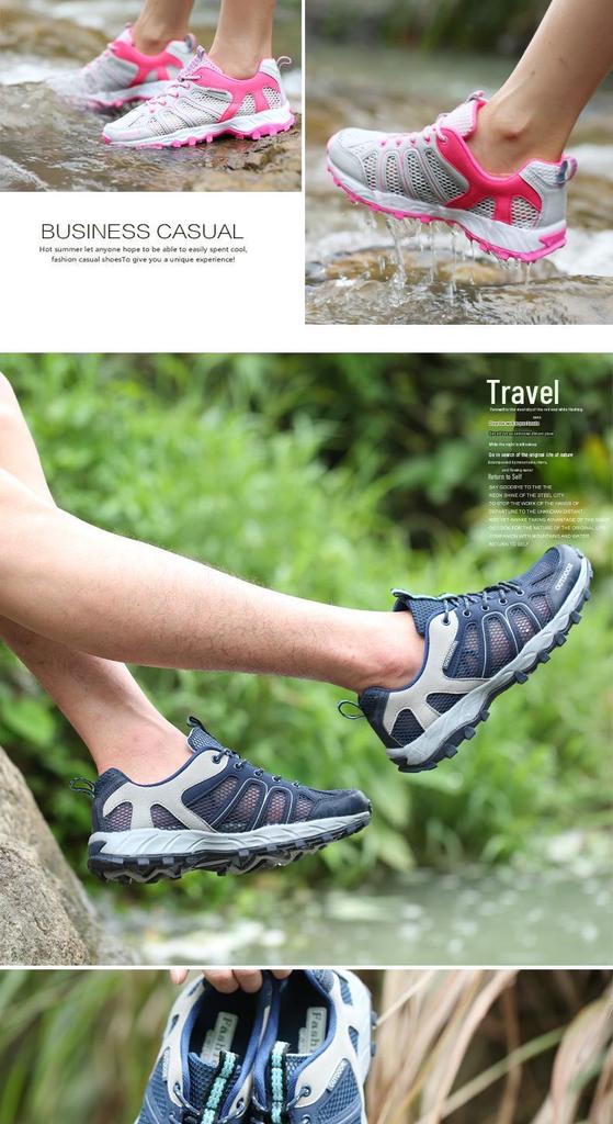 Women's Breathable Non-Slip Outdoor Hiking Shoes - Perfect for Summer, Creek Wading, or Casual Trekking