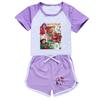 5181 Kinder Mädchen Weihnachten POP Rumi Zoey Mira Print T-Shirt Shorts Sport Trainingsanzug Kleidung Set