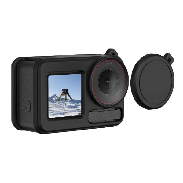 Camera Soft Silicone Shell for Action 5 Adjustable Neck Cord, AntiDrop Straps, and Protective Lens Caps