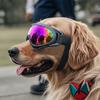 Fashionable Dog Sunglasses TPU Frame Dustproof Lens Goggles with Adjustable Strap For Beach Motorcycle Trip Daily Walks