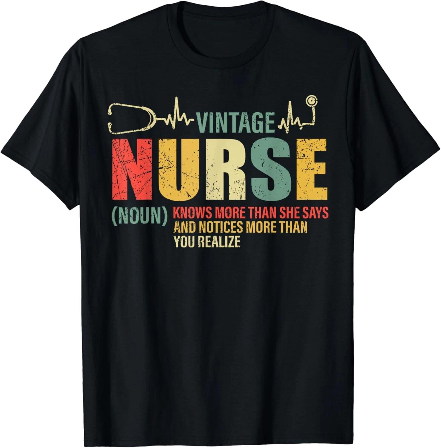Vintage Funny Nurse Definition Registered Nursing Tee Gift Unisex T-Shirt XL