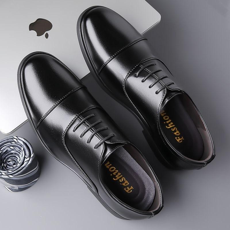 

Four Seasons Новые мужские туфли, увеличивающие рост, деловые, из коровьей кожи, мужские кожаные туфли, британские повседневные свадебные туфли 44 чёрный