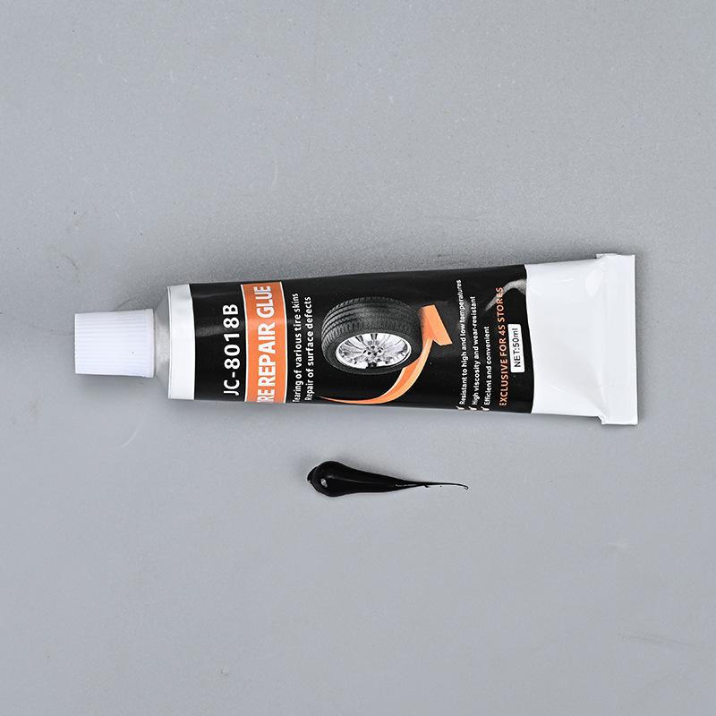 Car Bike Tire Repair Paste High Temp Resistant Black Glue Remover for Emergency Repair in Garage and Road Trips