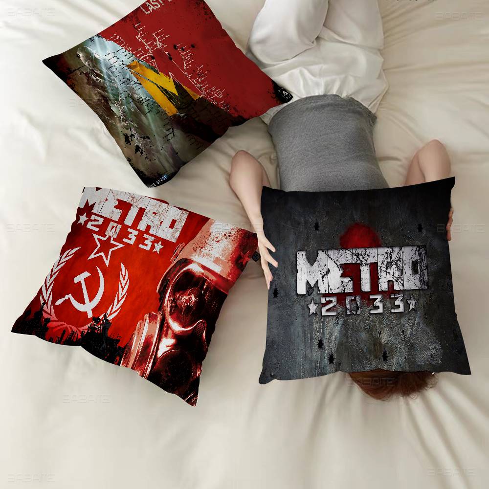 Gaming Metro 2033 45*45Cm Cushion Cover Pillow Cover Decor Pillowcase Home Pillowcase For Couch Pillow
