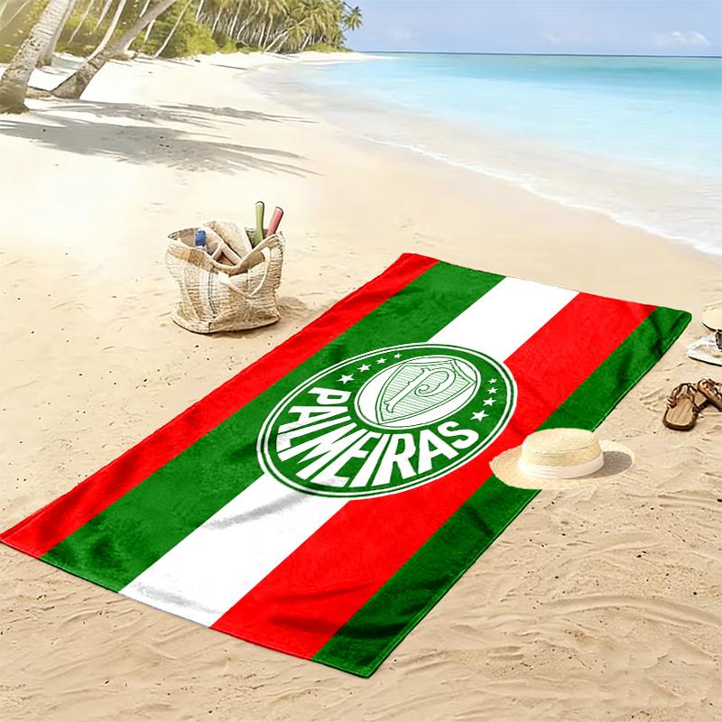 Palmeiras Print Strandtuch, Großes Weiches Schnelltrocknendes Handtuch für Strand Camping Schwimmen