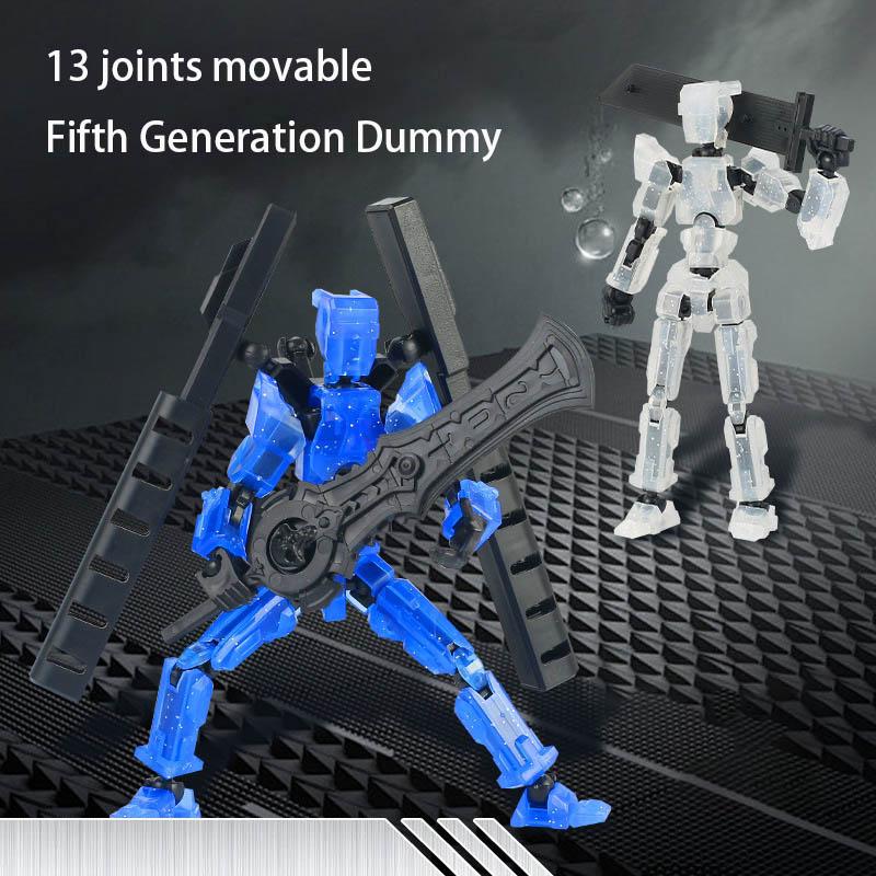 Generation 5 Dummy Statue Model Lucky Figure 13 Joints Movable Robot Creative DIY Assembled Toy Kids Stress Relief Action Figure