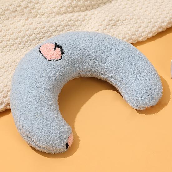 U-Shaped Cat Pillow for Cervical Support Small Soft Plush Sleeping Pad for Kittens Cats Comfortable Cushion for Deep Sleep & Anxiety Relief