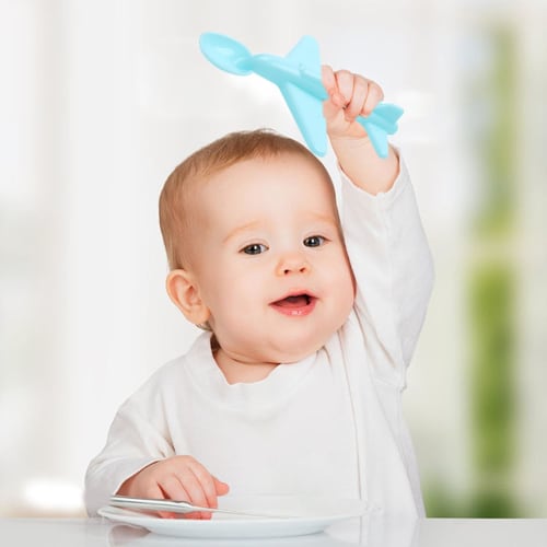 Moreeulsi Kids' Cartoon Spoon, Reusable Kids' Spoon, Kids' Airplane Spoon | Cartoon Design Kids' Training Spoon Tableware, Eco-Friendly and Functional