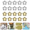 20pcs Gold/Silver Five Pointed Star Paper Plate Disposable Dessert Tray Paper Plate  Christmas