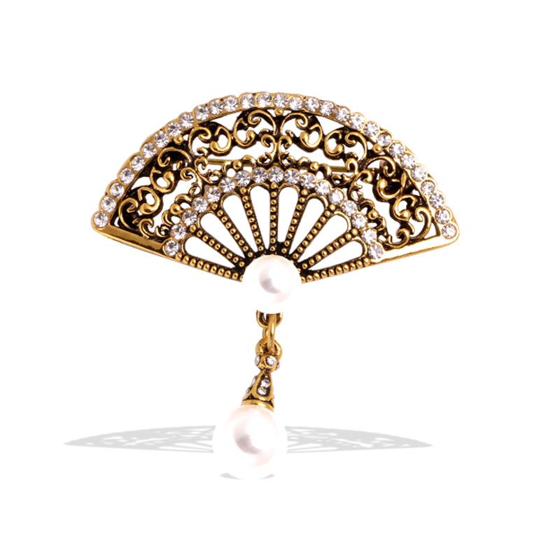 

Этнические Ретро Модные Аксессуары для Веера Прямая Доставка Брошь 3*5CM
