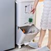 YuZhuXun Dual-Layer Kitchen Dry-Wet Separation Trash Can