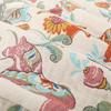 Floral Throw Blanket, For Sofa Bed, Bedspread, Slipcover, Multifunction, 4-Layer Gauze Cotton, High Quality, 200*230Cm