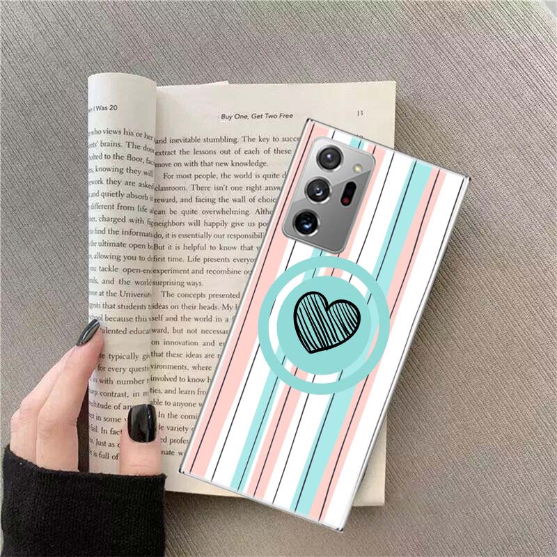 Rainbow Gradient Love Phone Case for Samsung A17 A37 A57 A07 A16 A26 A36 A56 A05S A15 A25 A35 A55 Galaxy A03 A13 A23 A33 A53 A50