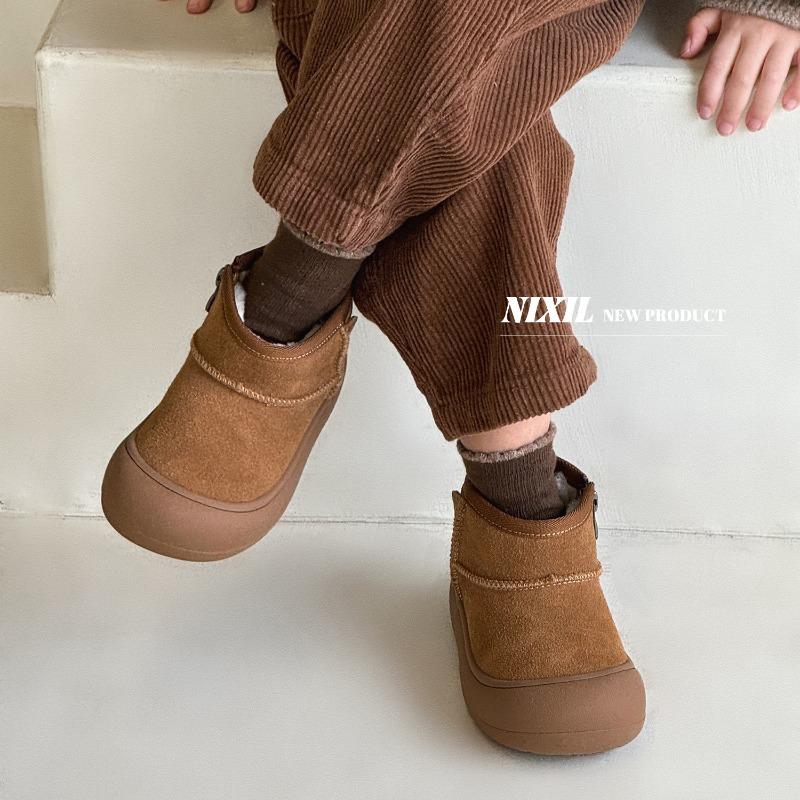Classmate Winter Children's Snow Boots Low Bang Short Boots Frosted Leather Baby Boots Baotou Boys and Girls Cotton Boots