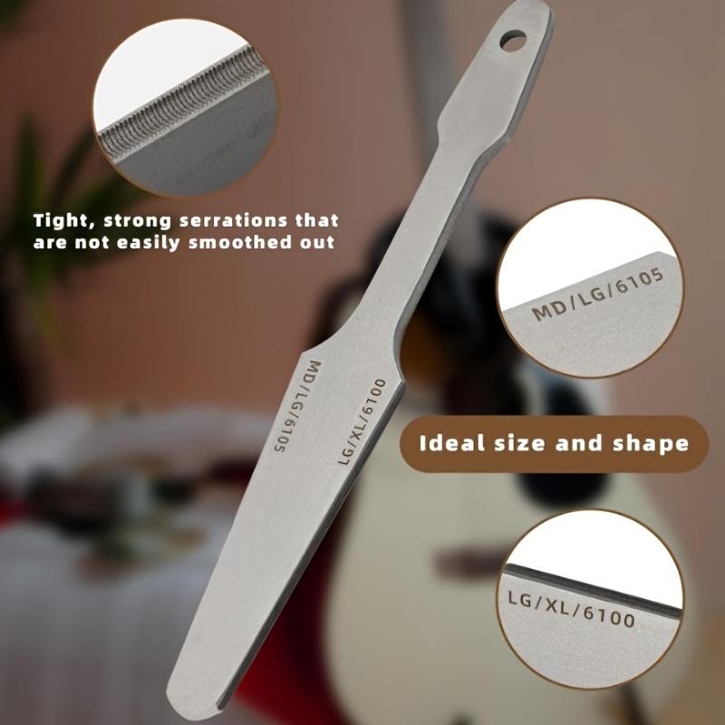 Two Sets Of Guitar Frets Double-sided Files, High Carbon Steel Design Wire Files, With Cleaning Brush Set