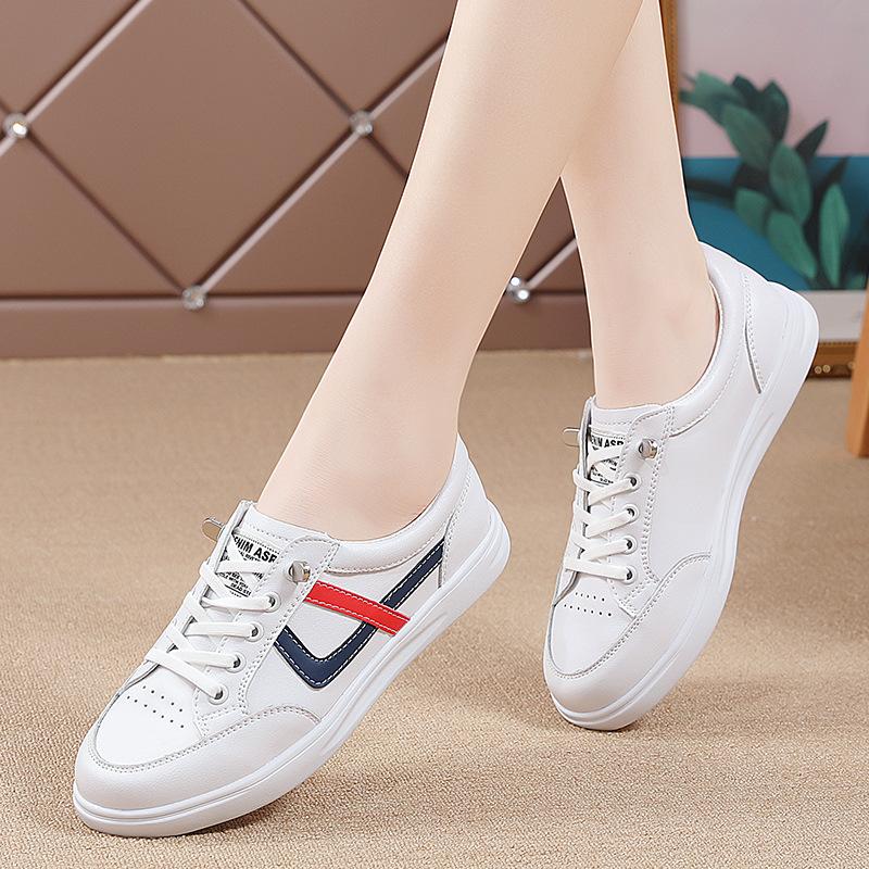 Осенние новые повседневные однотонные туфли для студентов на плоской подошве, дышащие кеды 35