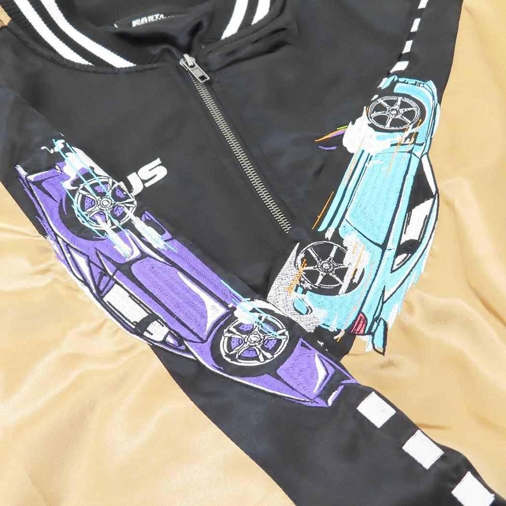 Marushin Sukajan Jacket (L) Fast & Furious Race Car Design, American Style, Stylish Winter Jacket, Warm, Men's/Women's Fashion, 4755007700