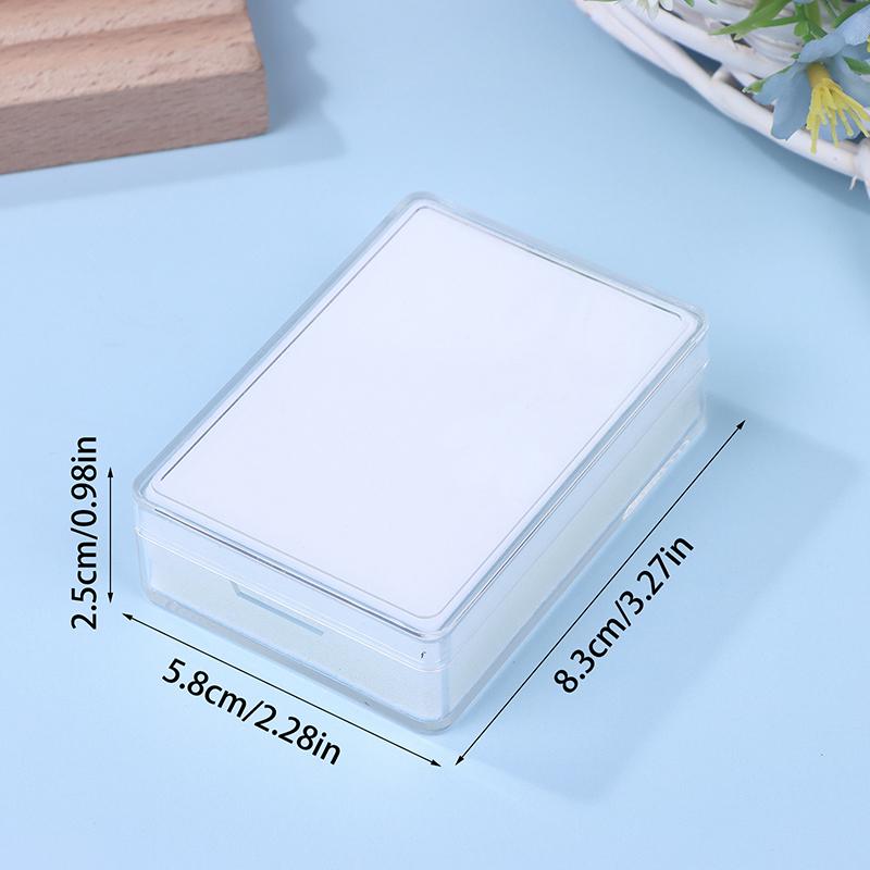 Clear Gem Storage Box - Foam-Padded Container for Loose Stones & Beads, Portable Jewelry Organizer with Secure Latch for Travel