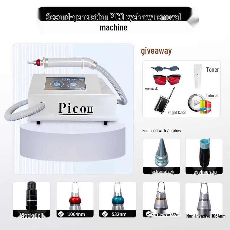 Second-Generation Non-Invasive Pico Eyebrow Cleansing Machine - Portable, Waterless Beauty Device