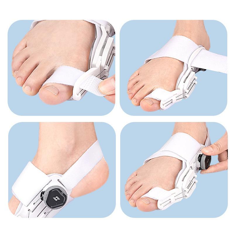 Korektor haluksów Unisex Stopa Paluch koślawy Ortezy Obrotowy Separator Palców Prostownik Regulowany Pedicure Palec Korektor Palców