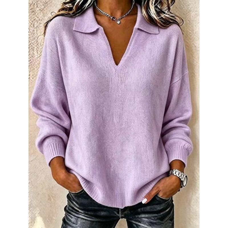 MGHR Women's Fashion Casual Autumn Winter V-Neck Long Sleeve Blouses & Shirts