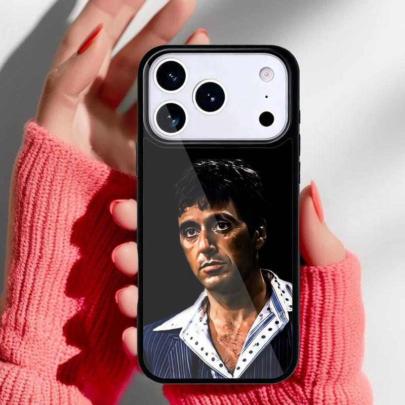Al Pacino Scarface Bumper Phone Case for iPhone 17 16 15 14 13 Pro Max Back Cover for 12 11 Pro Coque