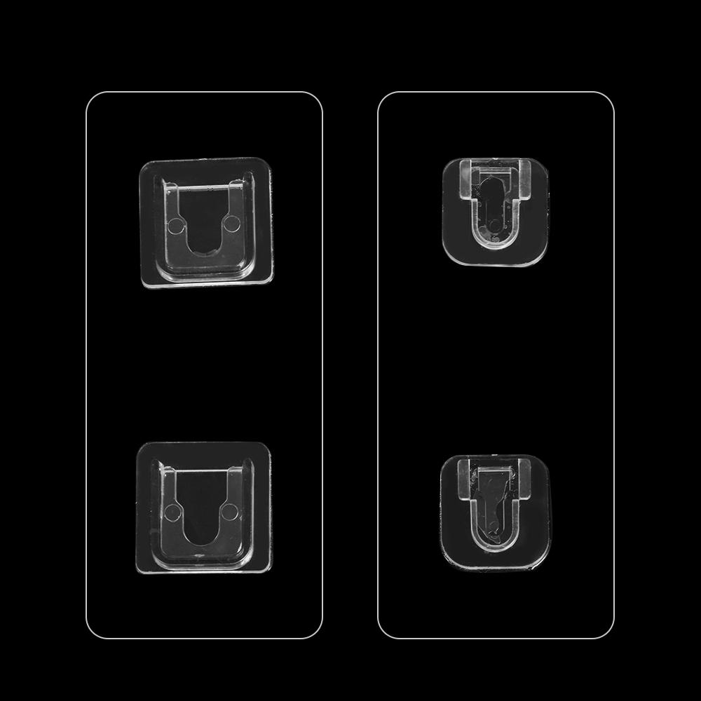 Seamless Storage Organizer Punch-free Plug Sticker Plug Fixer Transparent Socket Holder