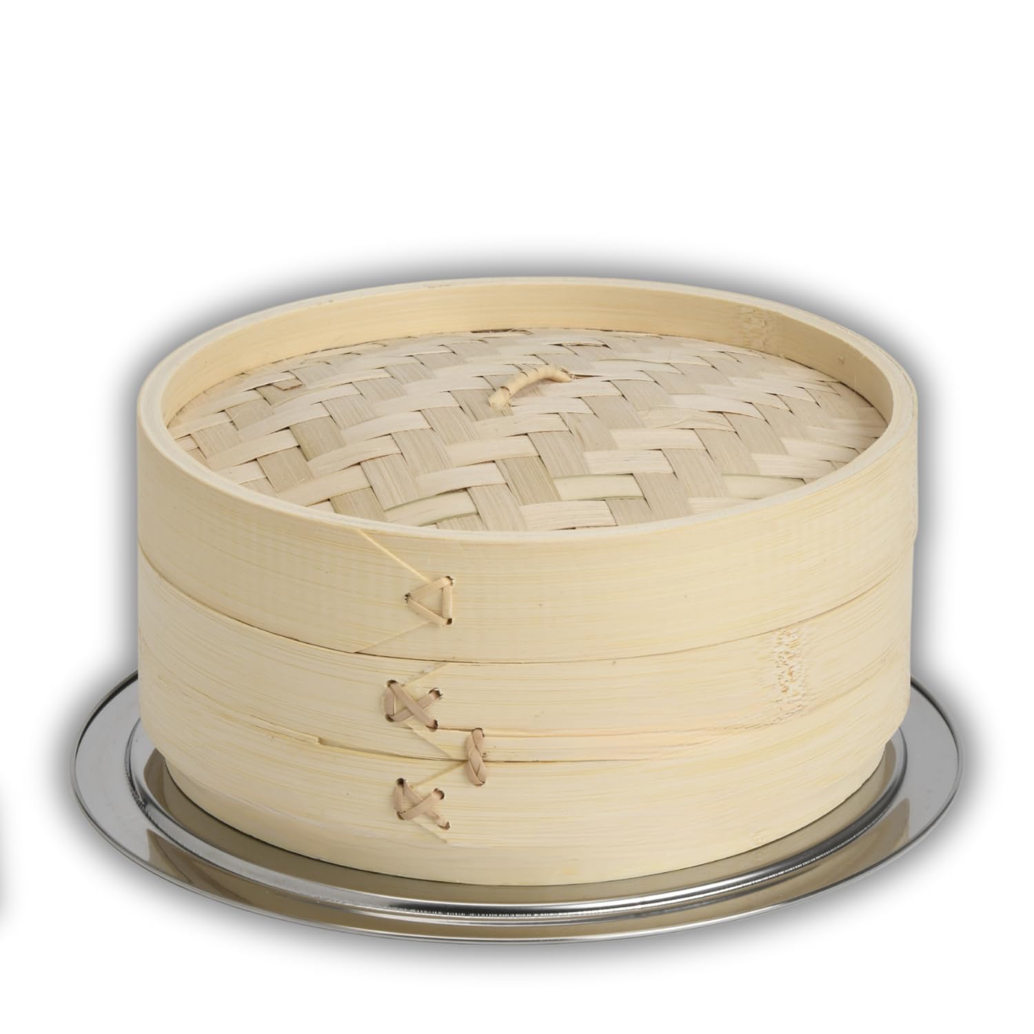 

[Yokohama Steamer] Bamboo Steamer and Stainless Steel Steamer Steaming Plate Set (27cm)