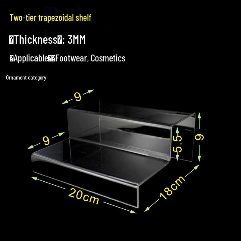 Transparent Acrylic Shoe Display Stand for Adult and Child Shoes