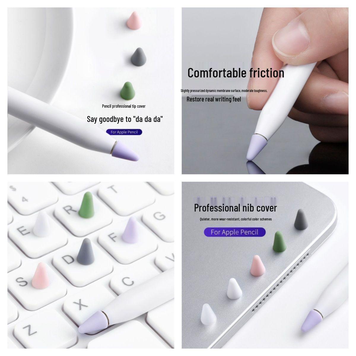 

Универсальный противоскользящий чехол для наконечника стилуса Apple Pencil для iPad - Снижение шума и защита от царапин Tablet Pen Tip Cover - 1 Box