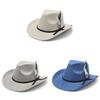 Style Felt Hat With Embroidered Tapestry And Wide Brim For Men And Women