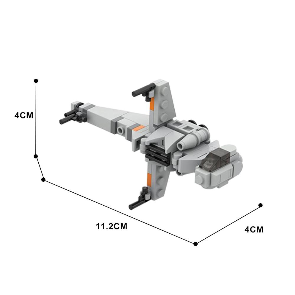 Gobricks Moc Space Micro Rebel Starfighters Building Blocks Bricks Creative Military Y-Wing Fighter children Toys Gift