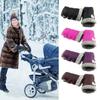 2pcs Winter Pram Hand Muff Baby Carriage Pushchair Warm Furs Fleece Hand Cover Cart Muff Glove Stroller Accessories