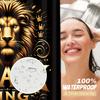 4Pcs Lion Pattern Shower Curtain Set with Non-Slip Bath Mat, Toilet Lid Cover, Contour Rug & 12 Hooks, Bathroom Decor